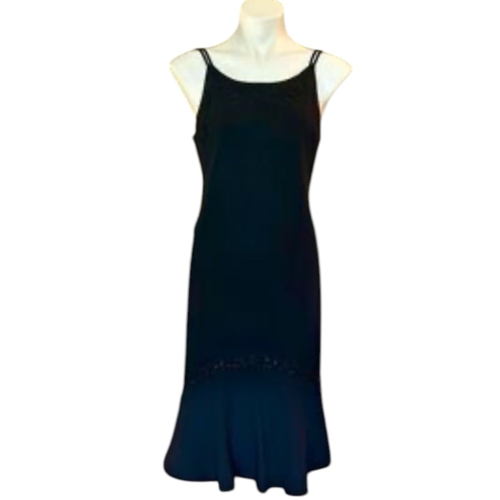 SCARLETT Elegant Black Slip Dress SZ 12 New